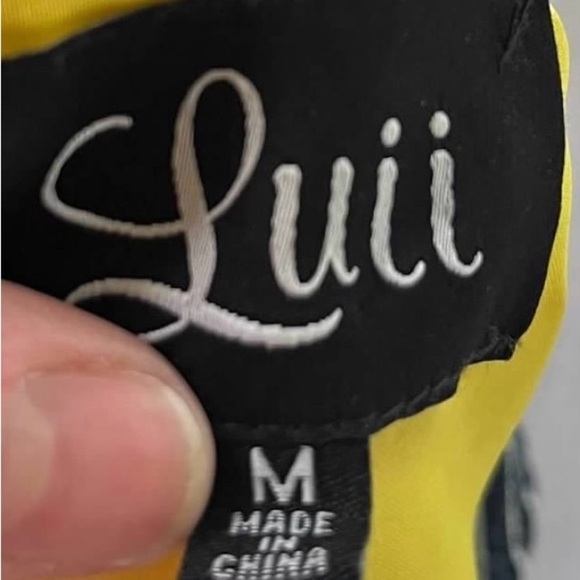 Luii Navy & White Striped Double-Breasted Cotton Jacket – Size Medium - Picture 6 of 7